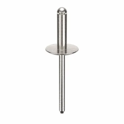POP AVDEL Large Flange Blind Rivet, 0.183 in dia, 2 in L, Open End, PK250 - Large Flange Blind Rivets