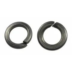 Stainless steel lock washer designed for use in dewatering and wastewater pump assemblies. Secures fasteners against vibration and loosening in wet environments. Sold in a pack of 2.