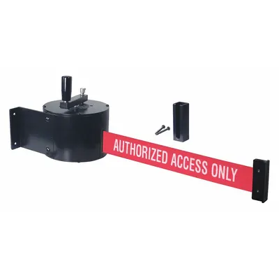 RETRACTA-BELT WM5000-AAO-HDRE Wall-Mount Retractable Belt Barrier - Wall-Mount Retractable Belt Barriers