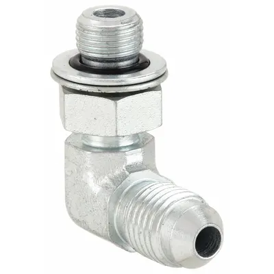 ADAPTALL Hydraulic Hose Adapter: 1/4 in x 1/8 in Fitting Size, Male x Male, NPTF x NPTF - NPTF-to-NPTF Steel Hydraulic Hose Adapters