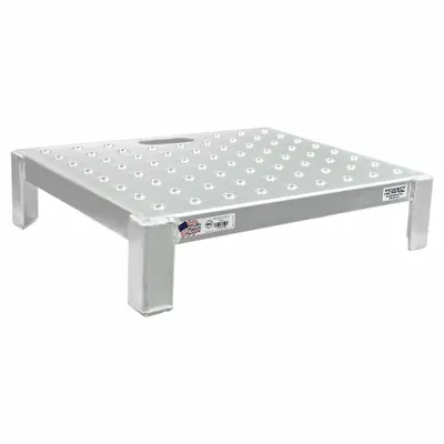 NEW AGE INDUSTRIAL Work Platform: 6 in Platform Ht - Max, 24 in Platform Wd, 20 in Platform Dp - Single-Step Work Platforms