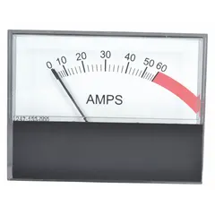 This ammeter measures electrical current in power tools. It is a replacement component for Westward brand tools, fitting models 1JYT9, 1JYU1, and 1JYU3. Used to monitor amperage during operation.