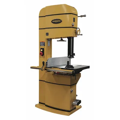 POWERMATIC Band Saw: Vertical, 230V AC, 20 in Throat Dp - Vertical, 2,300 to 4,400 SFPM - Two-Speed Wood-Cutting Band Saws