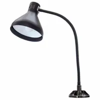 O.C. WHITE Task Light: LED, Power Cord, Gooseneck, 22 in Arm Reach, 810 lm Max Brightness, 5000K (MPN HDT-22GN-MB)
