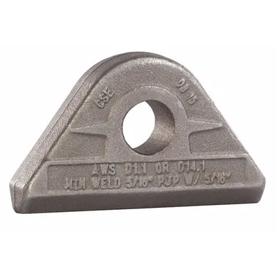 MAG-MATE Pad Eye: Pad Eye, Carbon Steel, 9,500 lb Working Load Limit - Weld-On Pad Eyes for Lifting