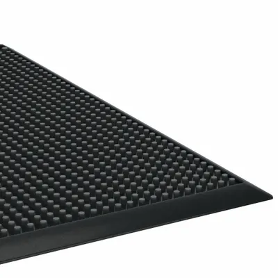 CONDOR Entrance Mat: Finger, Outdoor, Medium, 3 ft x 5 ft, 3/8 in Thick, Rubber - Finger Scraper Mats