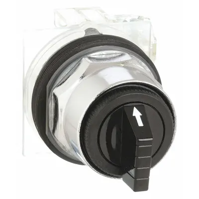 SCHNEIDER Selector Switch: 30 mm Panel Mounting Size, 3 Positions, Short Lever, SPDT - Selector Switches