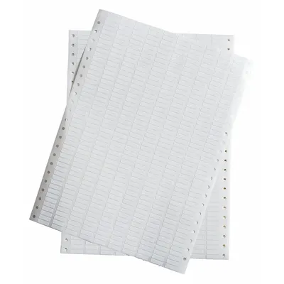BRADY DAT-15-502-10 Dot Matrix Precut Label Sheet - Brady Dot Matrix Precut Label Sheets