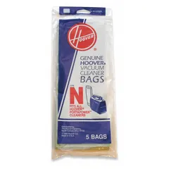 This HOOVER vacuum bag is a 1-ply paper bag designed for dry pickup in upright vacuums. It is compatible with Hoover models using manufacturer part number CH30000. Suitable for collecting household dust and dry debris.
