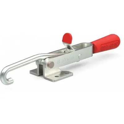 DE-STA-CO Latch Clamp: Horizontal, Manual Latch Release Latch Release - J-Hook Latch Toggle Clamps