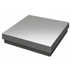 This bench scale from B-TEK features an 18 in x 18 in stainless steel weighing surface with 0.1 lb readability. It is rated IP65 for dust and water resistance and includes an indicator cable connection port. No indicator is included; a separate indicator is required for operation. Typical applications include weighing parts, ingredients, or products in industrial, manufacturing, and food-processing environments.