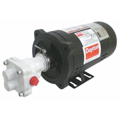 Dayton Rotary Gear Pump: Direct Drive, 1/3 hp Horsepower, 115/230V AC, Cast Iron Body - Direct-Drive Rotary Gear Pumps