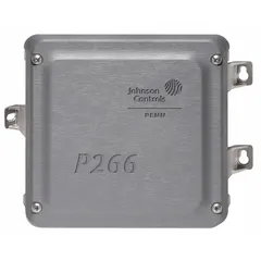 Sensor-actuated electronic fan speed control with pressure sensor, operating from -40°F to 140°F and 0 psi to 754 psi. Accepts 208/240V AC input and provides 8 A output in a 3R enclosure. Used to regulate condenser fan speed based on refrigerant pressure in HVACR systems.