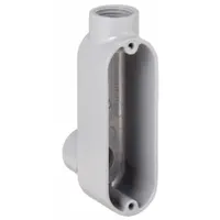 Conduit Outlet Body: Aluminum, Powder Coated, 3/4 in Trade Size, LB Body, 7.3 cu in Body Capacity (MPN LB075)