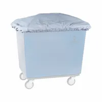 R&B WIRE PRODUCTS INC. Cube Trucks: 37 in L 25 in W 6 in H, Fits 9.96 cu ft, 0.37 cu yd, Gray, Vinyl (MPN 429G)