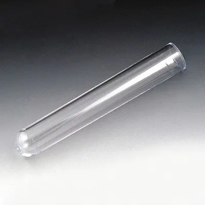 GLOBE SCIENTIFIC Test Tube: Test Tube, Polystyrene, 12 mL Capacity - mL, 0.4 oz Capacity - oz - Plastic Test Tubes