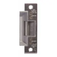 ADAMS RITE Electric Door Strike: 1 in Wd, 3 3/8 in Ht, Cylindrical/Mortise, Stainless Steel (MPN 7240 510630)