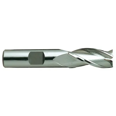YG-1 Square End Mill: Cobalt, TiCN Coated, 3 Flute, 1/4" Mill Dia, 5/8" LOC - General Purpose Cobalt Square End Mills