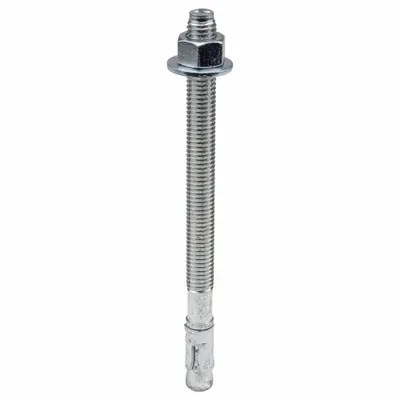 RED HEAD Wedge Anchor: 7 in Overall Lg, 1/2 in Dia, 1/2"-13 Thread Size, 5 1/2 in Thread Lg - 18-8 Stainless Steel Wedge Anchors