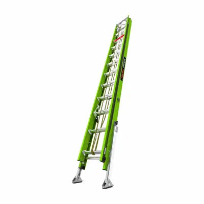 LITTLE GIANT Cable Grab Non-Conductive Fiberglass Extension Ladder - Cable Grab Non-Conductive Fiberglass Extension Ladders