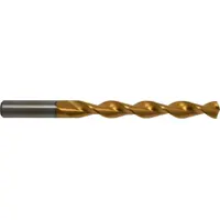 CHICAGO-LATROBE Jobber Length Drill Bit: Letter W, 135° Split Point, TiN-Coated HSS, Parabolic Flute (MPN 53890)