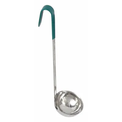 CRESTWARE CL06 Stainless Steel Ladle, 6 oz, Teal, 14 1/2 in - Ladles