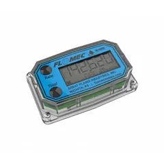 This digital display gauge is a replacement unit for FLOMEC flow meters. It provides accurate readouts for monitoring flow in pumping systems. Suitable for fluid transfer, fuel dispensing, and chemical processing applications requiring precise measurement.