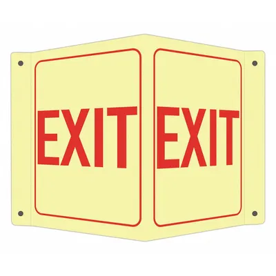 LYLE V-Shape Projection Exit Sign - V-Shape Projection Exit Signs