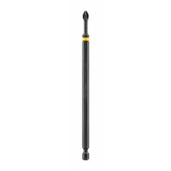 This impact bit features a #1 Phillips (PH1) tip with a standard tip style and a hex shank for secure chuck engagement. Made from S2 steel, it is designed for use with impact drivers in fastening applications. Overall length is 6 inches. Supplied in a 50-pack.