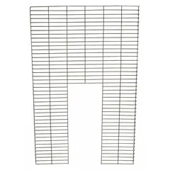 This protective grill is a replacement accessory for stackers, designed to provide a physical barrier that helps shield operators and nearby personnel from moving parts or debris. It is compatible with stacker models 4VME2, 4VME6, and 4VME9.