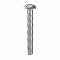 Machine Screw: #8-32 Thread Size, 1 1/4 in Lg, Steel, Zinc-Plated, Button, Torx®/Star, 100 PK (MPN 400140)
