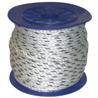 OEM APPROVED VENDOR UV-Resistant Dynamic Rope, 3/8 in Dia, 580 lb WLL, White - UV-Resistant Rope