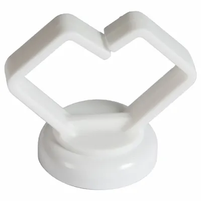 MAG DADDY Snap-In Cable Holder: 0.75 in Max. Bundle Dia., Polymer, White - Magnetic Cable Clips