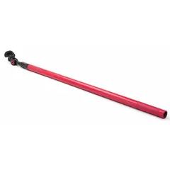 This manual rebar hickey is designed for bending steel rebar on construction sites. It accommodates rebar up to 5/8 inch diameter (trade number 5) and features a standard end for precise bends in concrete reinforcement applications. The tool is constructed from steel for durability.