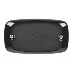 This black polycarbonate bezel is designed for use with the FR6-Back-Up vehicle light mount. It provides a finished appearance around the light fixture, suitable for industrial and emergency vehicle applications. Dimensions: 4 13/16 in length, 2 13/16 in height, 3/32 in width.