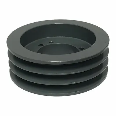 OEM Bushed-Bore Cast-Iron V-Belt Pulley, 3 Groove, 6.7 in OD, SK Quick Detachable - Bushed-Bore Cast-Iron V-Belt Pulleys