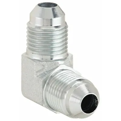 AEROQUIP Hydraulic Hose Adapter: 3/8 in x 3/8 in Fitting Size, Male x Male, JIC x JIC - JIC-to-JIC Steel Hydraulic Hose Adapters