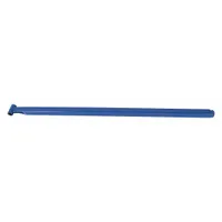 Steel push rod accessory for pallet jacks. Blue finish. Used to maneuver pallet jacks during material handling operations