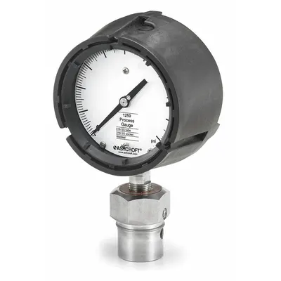 ASHCROFT Dial Pressure Gauge with Nickel Alloy C-276 Mini-Seal - Dial Pressure Gauges with Nickel Alloy C-276 Mini-Seal