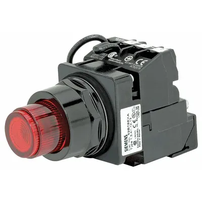 Siemens Illuminated Push Button: Illuminated, Extended Profile, Non-Metallic, 30 mm - Illuminated Extended-Length Push Buttons