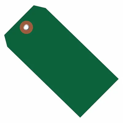 PARTNERS BRAND Plastic Shipping Tag, 4-3/4 x 2-3/8 in, Green, 100-Pack - Plastic Shipping Tags