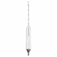 Alcoholometer: Alcohol Proof Plain Form, 145/165% Range, 0.2% Scale Divisions, Glass (MPN 6613-P)