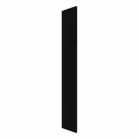 HADRIAN Pilaster: Solid Plastic HDPE, Plastic, Black, 80 1/2 in Ht, 9 in Wd, 1 in Thick (MPN X41009-211)
