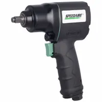 SPEEDAIRE Air Impact Wrench: Full-Size, 3/8 in Drive, Pistol-Grip, Square, Std, Friction Ring