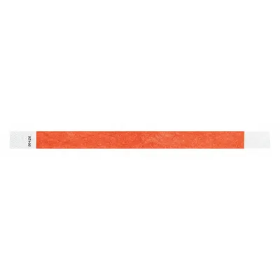 ID Wristband: No Legend, 10 in Overall Lg, 3/4 in Overall Wd, Tyvek, Red - Security Wristbands