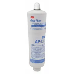 Whole-house water filter with quick-connect design for easy installation. Reduces scale formation using polyphosphate filter media. Suitable for residential or light commercial plumbing systems to protect pipes and appliances from hard water deposits.