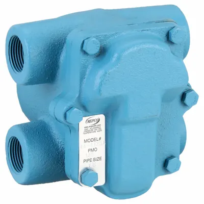 MEPCO Steam Trap: Cast Iron, 1 in FNPT, 1,650 lb/hr, 125 psi Max., 450°F Max. - Cast Iron H-Pattern Float & Thermostatic Steam Traps