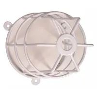 Steel guard for indoor wall-mounted sounders and beacons. White finish, surface-mount design with included hardware. Overall depth 6 5/8 in. Protects against vandalism and damage while allowing audible output