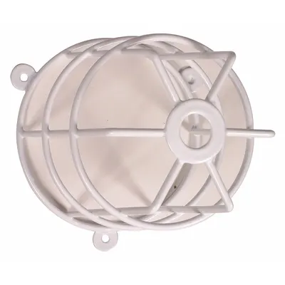 SAFETY TECHNOLOGY INTERNATIONAL STI-9665 Steel Beacon/Sounder Guard, White - Guards for Alarms & Wall Fixtures