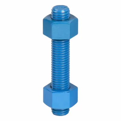 USA FASTENER PTFE-Coated Fully-Threaded Rod, Grade B7, 3/4"-10, 4-Pack - PTFE-Coated Fully-Threaded Rods & Studs
